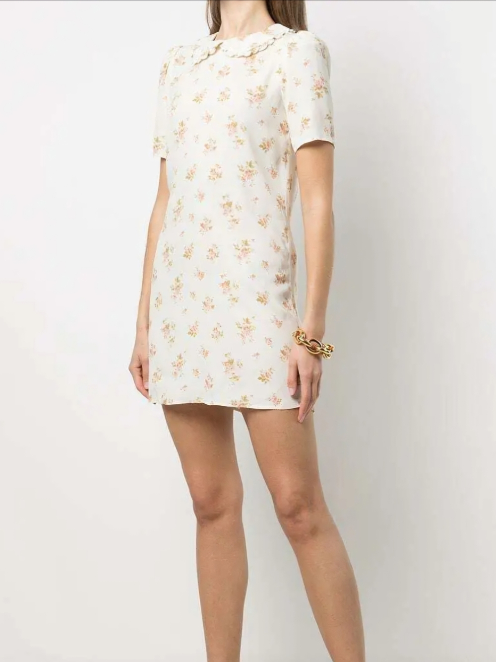 Reformation Darlene Floral Mini Dress in Mildred